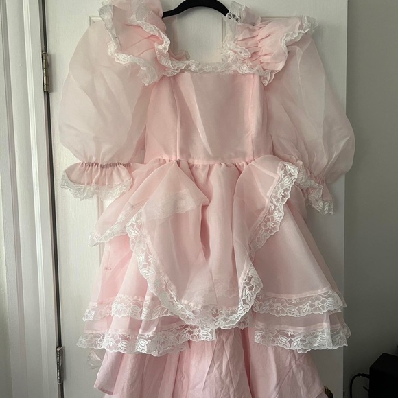NWT Selkie Duchess Sugarfrill Dress in Baby Soft Pink size Small - Picture 5 of 10